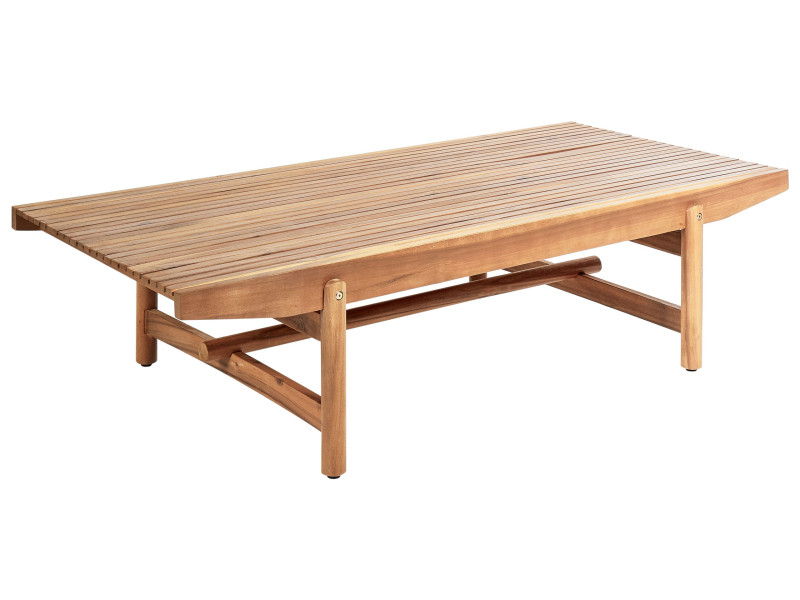 Stolik ogrodowy akacja 145 x 79 cm ciemne drewno 570068
