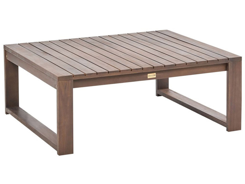 Stolik ogrodowy akacja 90x75 cm ciemne drewno 301020