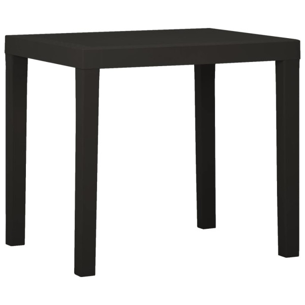 Stolik ogrodowy, antracytowy, 79 x 65 x 72 cm, plastikowy 630561
