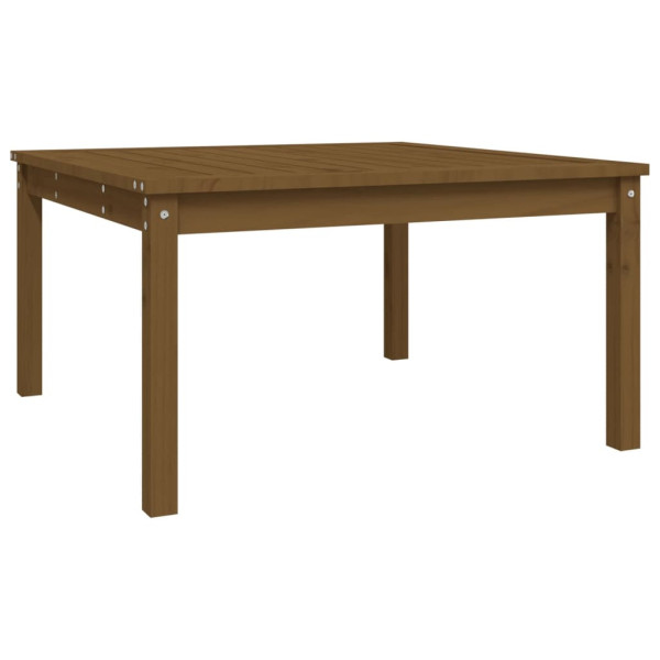 Stolik ogrodowy, brązowy, 82,5x82,5x45 cm, lite drewno sosnowe 630627