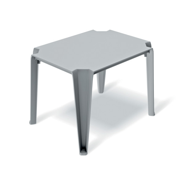 Stolik ogrodowy kawowy Lottie Light Gray 77 x 59 cm FERNE 656351