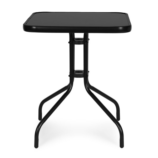 Stolik ogrodowy kwadratowy 60 cm czarny MultiGarden 958869
