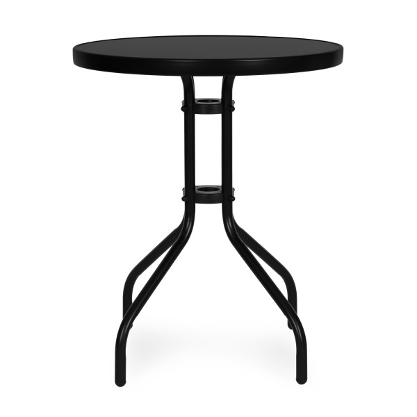 Stolik ogrodowy okrągły 60 cm czarny MultiGarden 961685