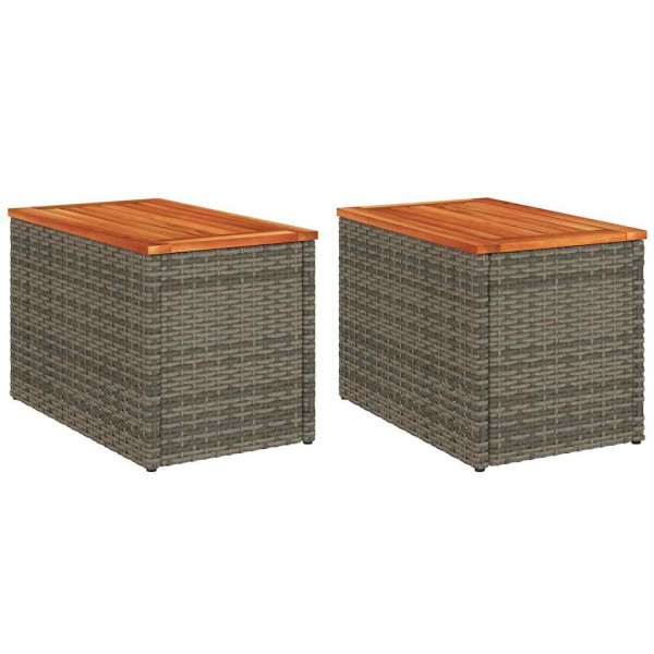Stolik ogrodowy Szary Technorattan vidaXL 409006