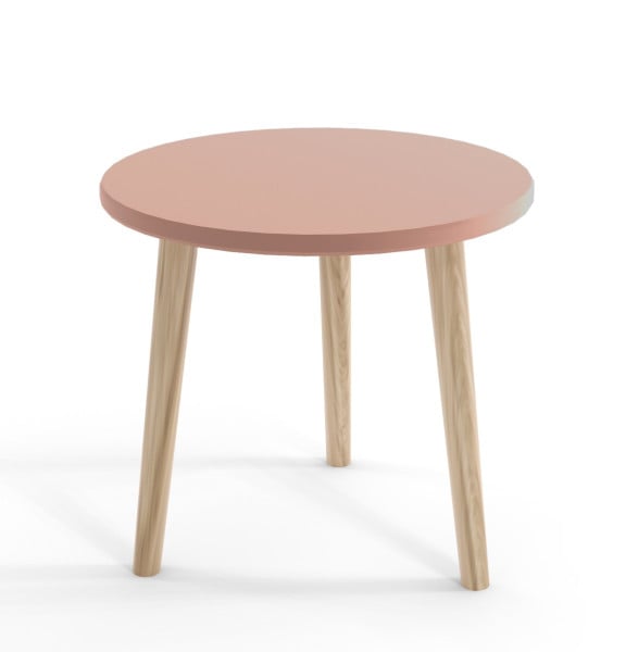Stolik okrągły kawowy Boho - Dąb craft złoty 662476