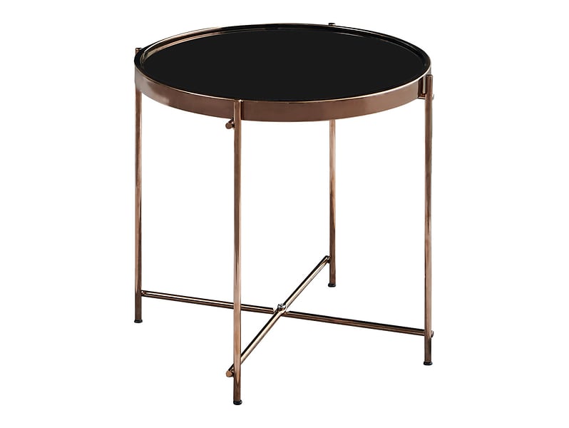Stolik okrągły Oseti 44 cm miedziany 477119