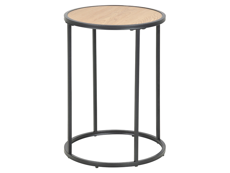 Stolik okrągły Seaford 40 cm dąb dziki 49474