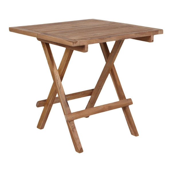 STOLIK POMOCNICZY Bilbao 50x50cm naturalny z drewna tekowego 656759