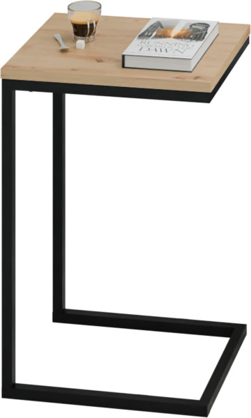 Stolik pomocniczy boczny kawowy przystawny pod laptopa metalowy czarny loft 922126