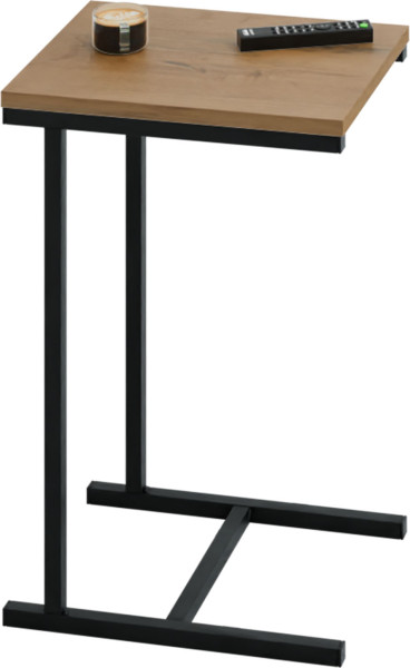 Stolik pomocniczy boczny kawowy przystawny pod laptopa metalowy czarny loft 922142
