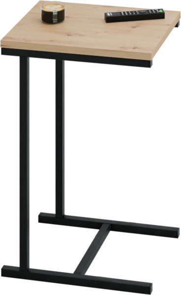 Stolik pomocniczy boczny kawowy przystawny pod laptopa metalowy czarny loft 922098