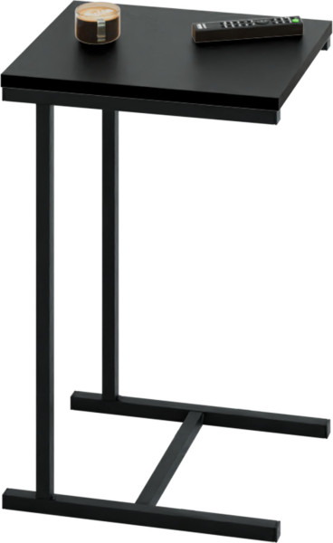 Stolik pomocniczy boczny kawowy przystawny pod laptopa metalowy czarny loft 922117