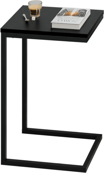 Stolik pomocniczy boczny kawowy przystawny pod laptopa metalowy czarny loft 922119
