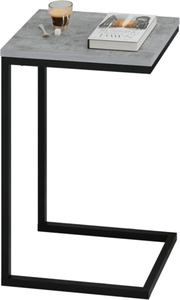 Stolik pomocniczy boczny kawowy przystawny pod laptopa metalowy czarny loft 922120