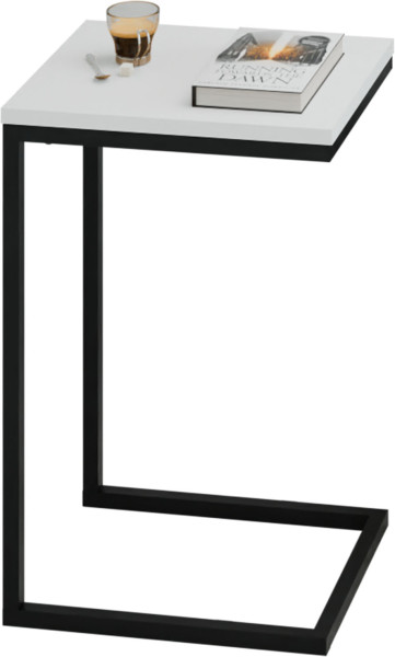 Stolik pomocniczy boczny kawowy przystawny pod laptopa metalowy czarny loft 922087