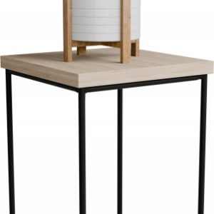 Stolik pomocniczy Druciany Kwietnik 20x20x30 Loft Czarny+Dąb Sonoma 925129 Stolik pomocniczy Druciany Kwietnik 20x20x30 Loft Czarny+Dąb Sonoma 925129