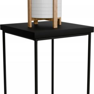 Stolik pomocniczy Druciany Kwietnik 20x20x30 Loft Czarny+MiniPearl 925136 Stolik pomocniczy Druciany Kwietnik 20x20x30 Loft Czarny+MiniPearl 925136