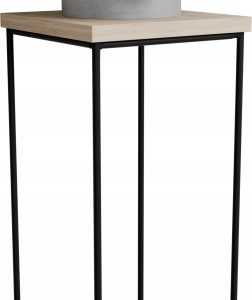 Stolik pomocniczy Druciany Kwietnik 20x20x40 Loft Czarny+Dąb Sonoma 925117 Stolik pomocniczy Druciany Kwietnik 20x20x40 Loft Czarny+Dąb Sonoma 925117