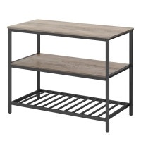 Stolik pomocniczy kuchenny 3-poziomowy LOFT industrialny stal MDF 1055736