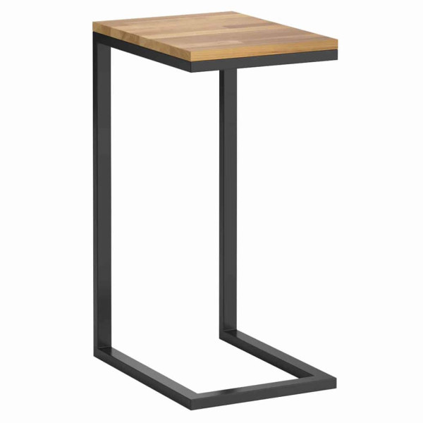 Stolik pomocniczy loftowy z drewna i metalu 328527
