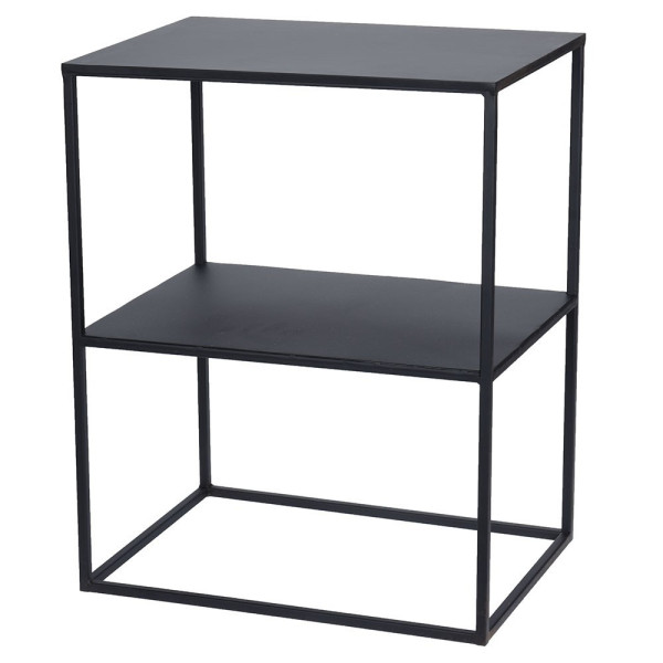 Stolik pomocniczy metalowy z półką LOFT 50 cm 86998