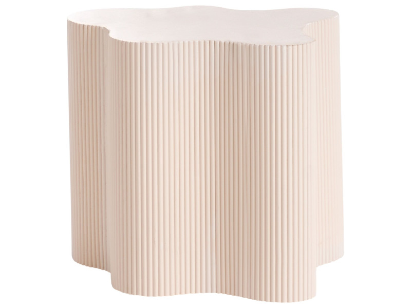 Stolik pomocniczy płyta MDF 40 x 50 cm złamana biel 656616
