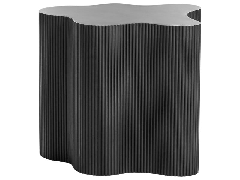Stolik pomocniczy płyta MDF czarny 40 x 50 cm 656614