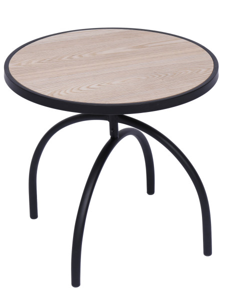 Stolik pomocniczy z metalu i drewna 72797
