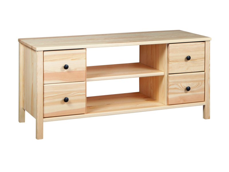 Stolik RTV 118 drewniany PRESTIGE, kolor sosnowy 345025