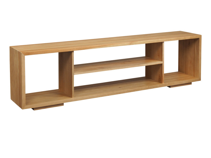Stolik RTV 200 cm Atlantic drewniany, kolor dębowy 670006