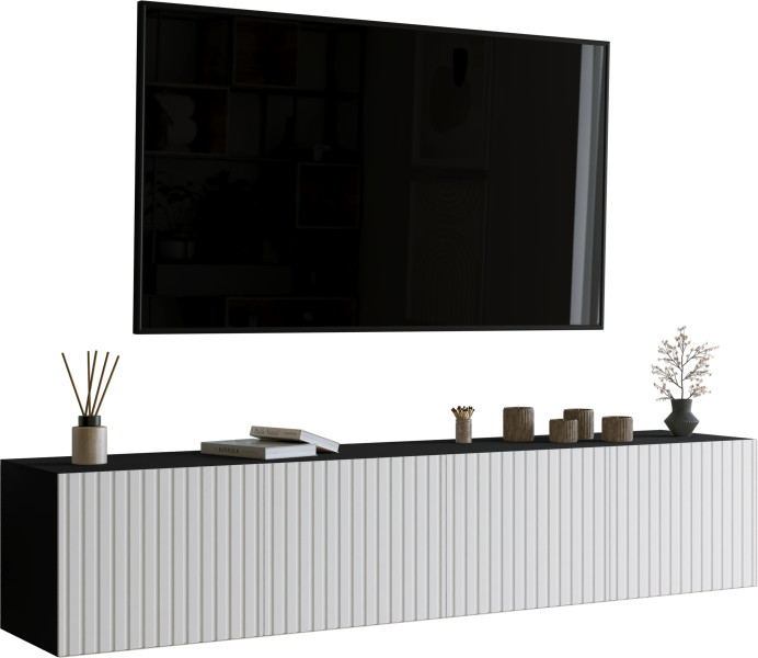 Stolik RTV 200 cm wiszący do salonu LORI 992477