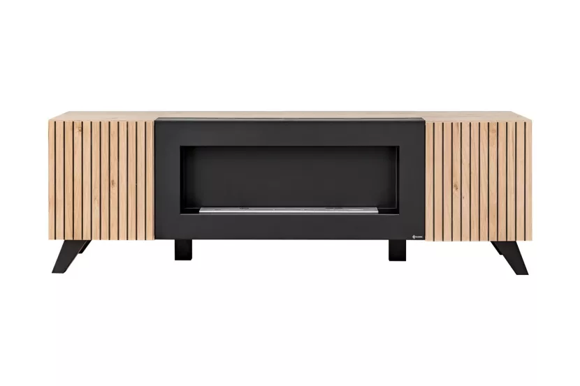 Stolik RTV LIAM 160 hickory jackson z biokominkiem 381709
