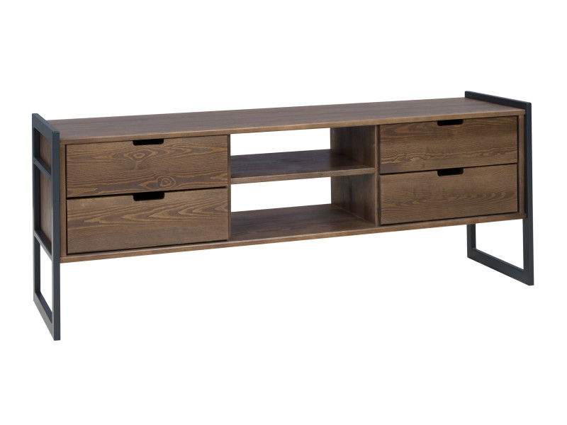 Stolik RTV LOFT WOOD, kolor brązowy 207940