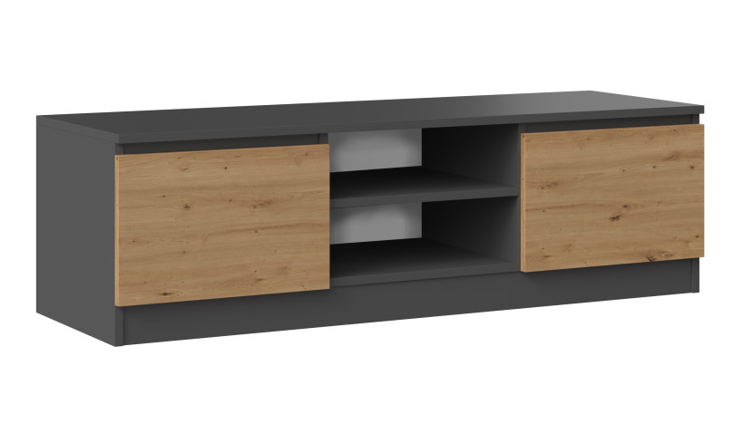 Stolik szafka RTV 120 - antracyt / dąb artisan 78484