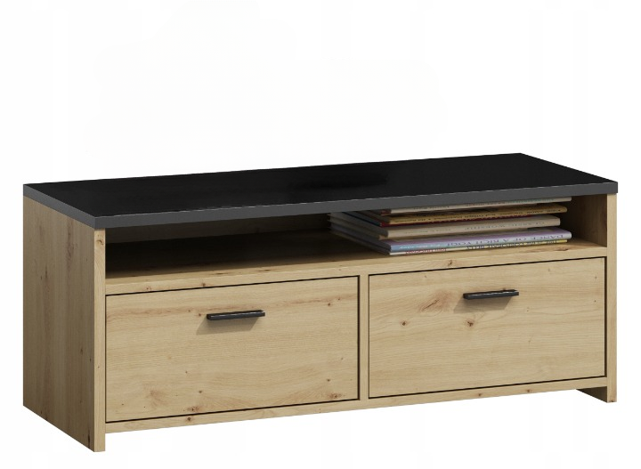 Stolik szafka rtv MILI artisan-czarna komoda regał 247611
