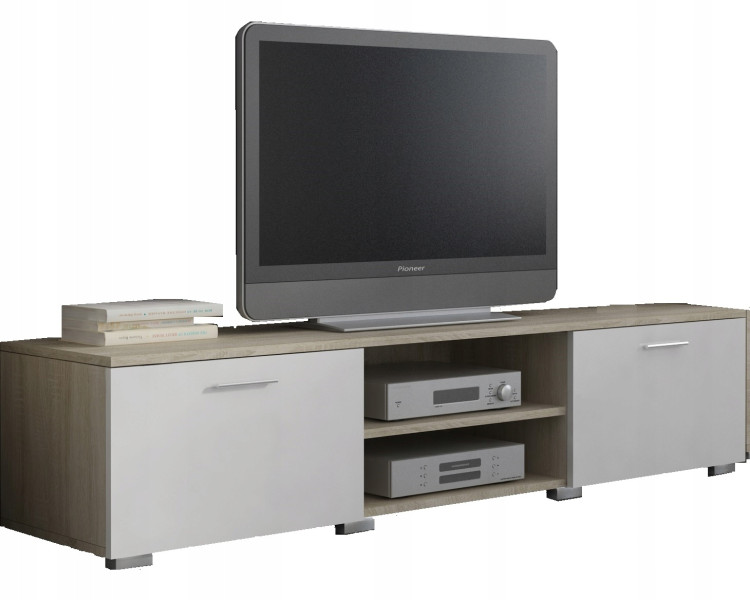 Stolik szafka rtv ROMA 150cm biały sonoma komoda PER 966305