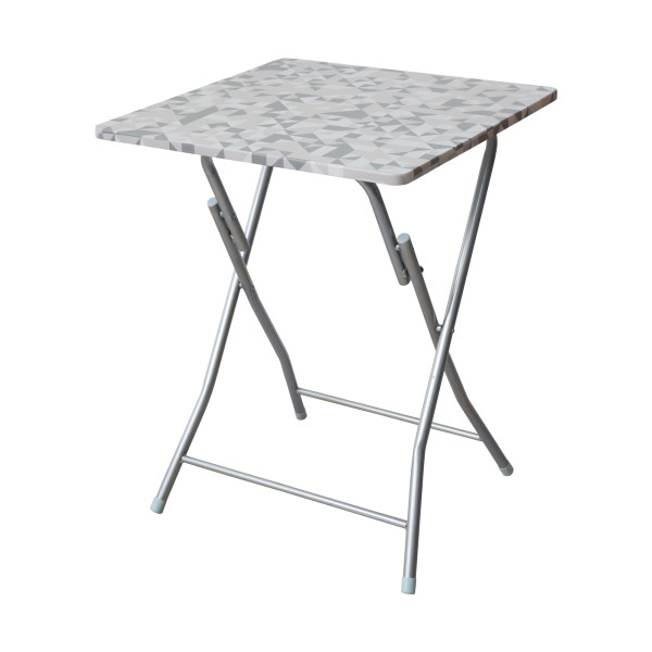 Stolik turystyczny Flower Silver 60 x 60 cm PATIO 209610