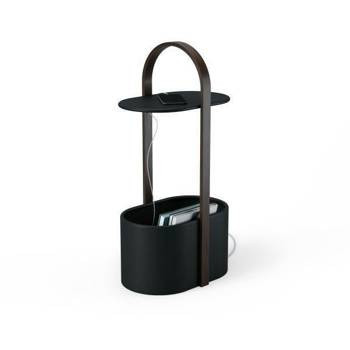 Stolik z rączką Bellwood czarny/orzech 100489
