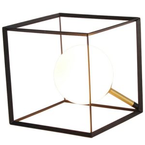 Stołowa WEERT lampa 1 czarny złoty 15x15x15 794651 Stołowa WEERT lampa 1 czarny złoty 15x15x15 794651