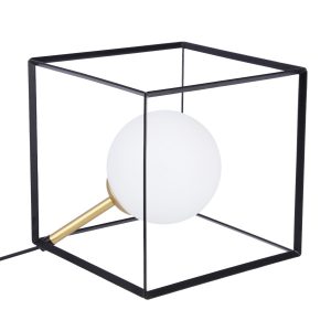 Stołowa WEERT lampa 1 czarny złoty 20x20x20 794645 Stołowa WEERT lampa 1 czarny złoty 20x20x20 794645