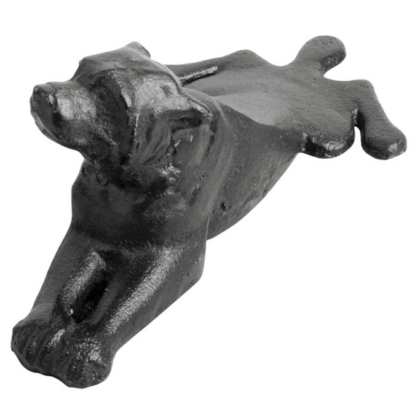 Stoper do drzwi pies żeliwny brązowy 18x8x7 cm odbojnik ozdobny 949549