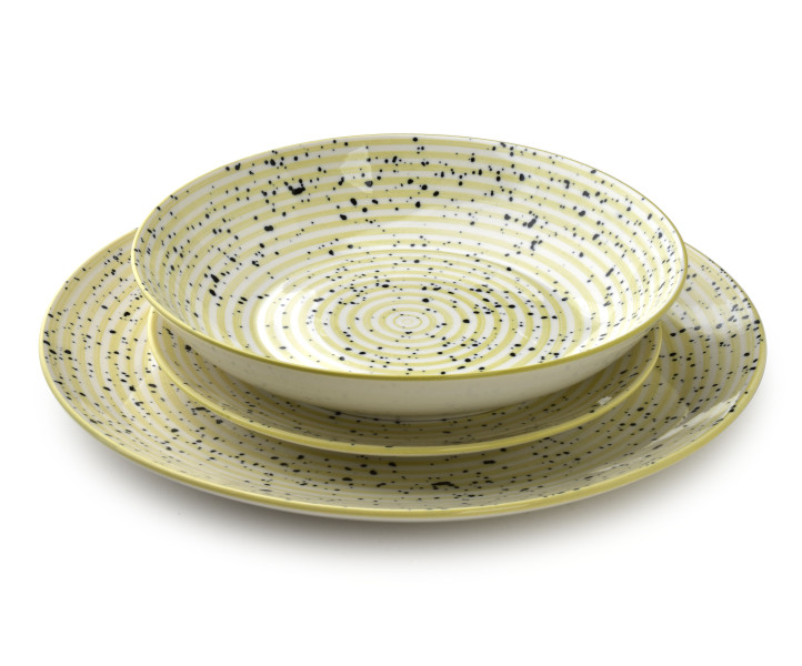 STRIPES BEIGE Komplet obiadowy 18el 550ml 728179