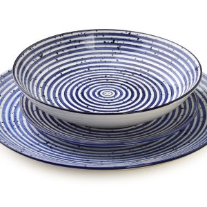 STRIPES BLUE Komplet obiadowy 18el 550ml 728180 STRIPES BLUE Komplet obiadowy 18el 550ml 728180