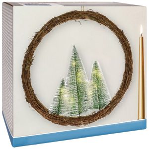 Stroik świąteczny świecący 10 LED 40 cm 811856 Stroik świąteczny świecący 10 LED 40 cm 811856
