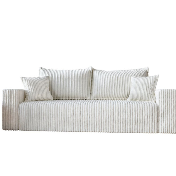 Stylowa biała sofa 232cm z funkcją spania TILO 993910