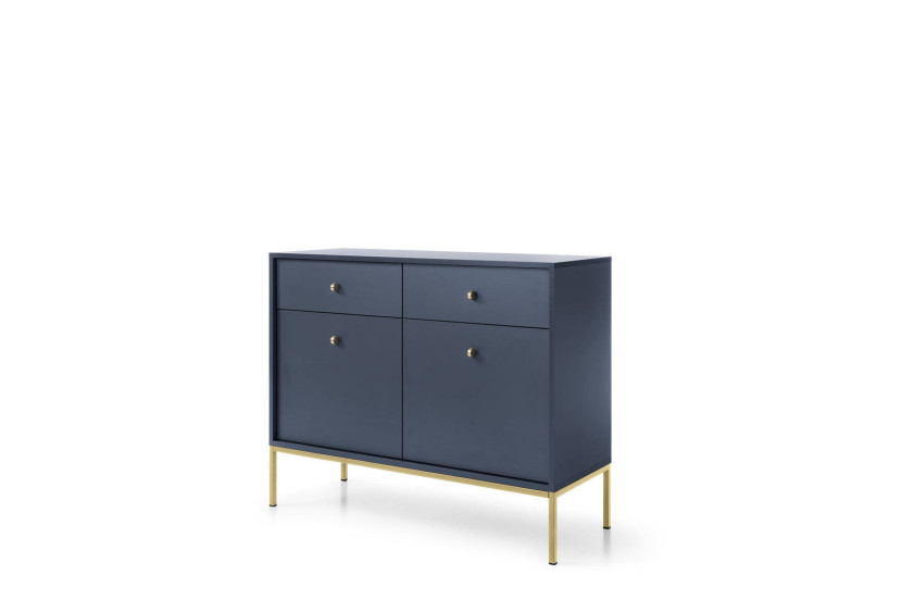 Stylowa komoda Bari KSZ104 w kolorze granatowym 298911