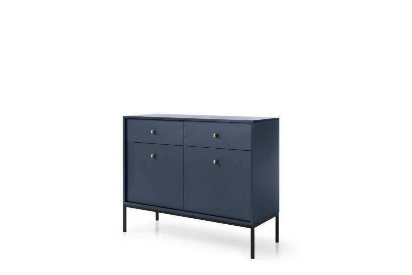 Stylowa komoda Bari KSZ104 w kolorze granatowym 298904