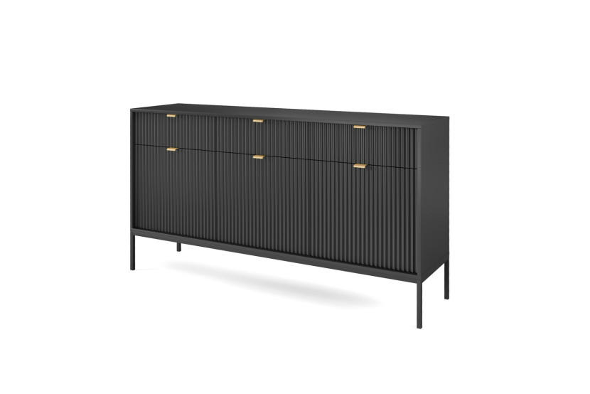 Stylowa komoda Kioto KSZ154 w kolorze czarnym 305653