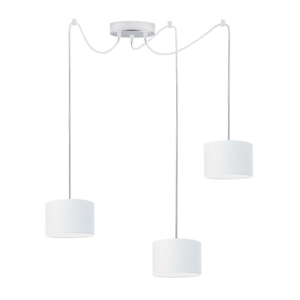 Stylowa lampa sufitowa WAIKIKI W3 Chrom - Biały 879929
