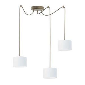 Stylowa lampa sufitowa WAIKIKI W3 Stare Złoto – Biały 879968 Stylowa lampa sufitowa WAIKIKI W3 Stare Złoto – Biały 879968